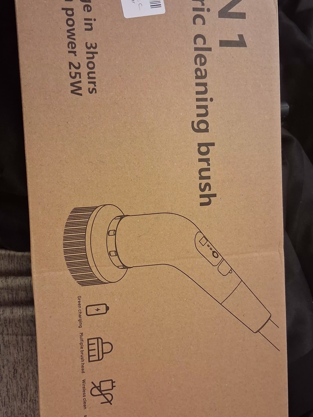 Electric Cleaning Brush - Black